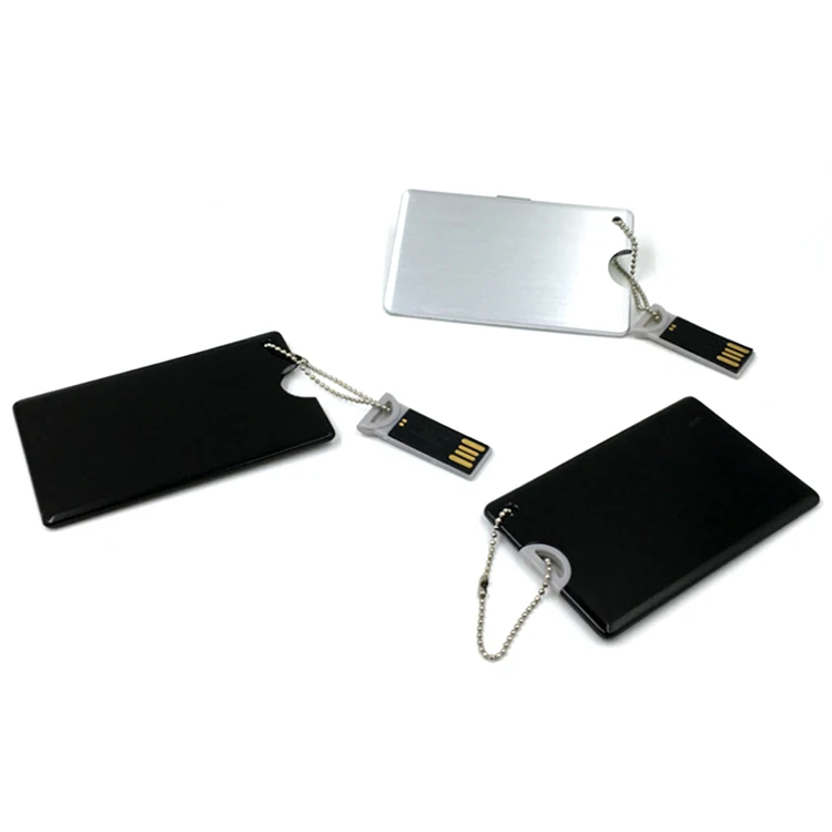 metal OEM/ODM metal credit card usb stick 1gb 2gb 4gb 8gb 16gb 32gb usb flash memory cards