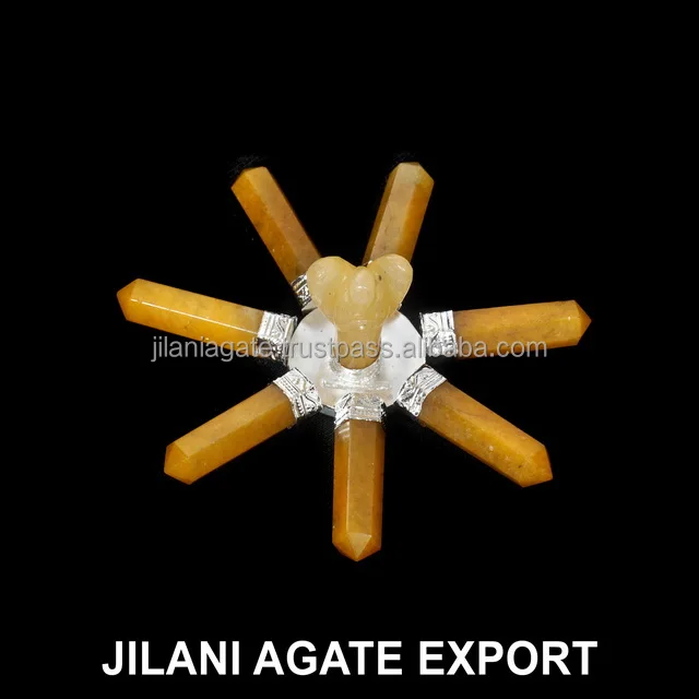 Wholesale Jilaniagate Crystal Quartz Top Selling Lapis Lazuli Angel Energy Generator 7 Pencil Point Energy Generator Buy Now!