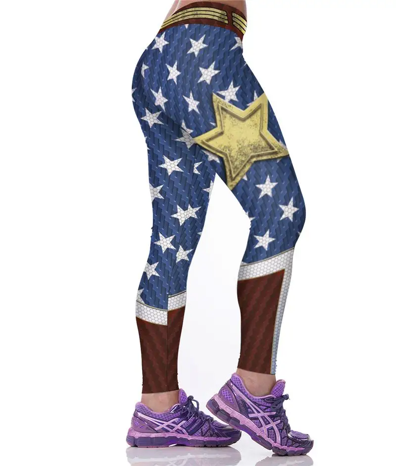Wonder Woman pants Unique cool tight Film printing women gym clothing Girl sport wear