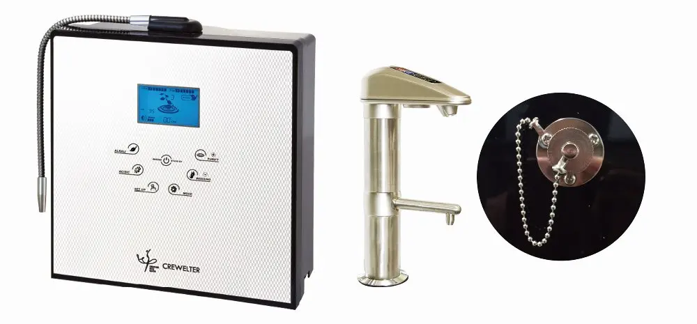 Alkaline water ionizer CREWELTER 9 plates ionized alkaline water Home appliances water treatment appliances