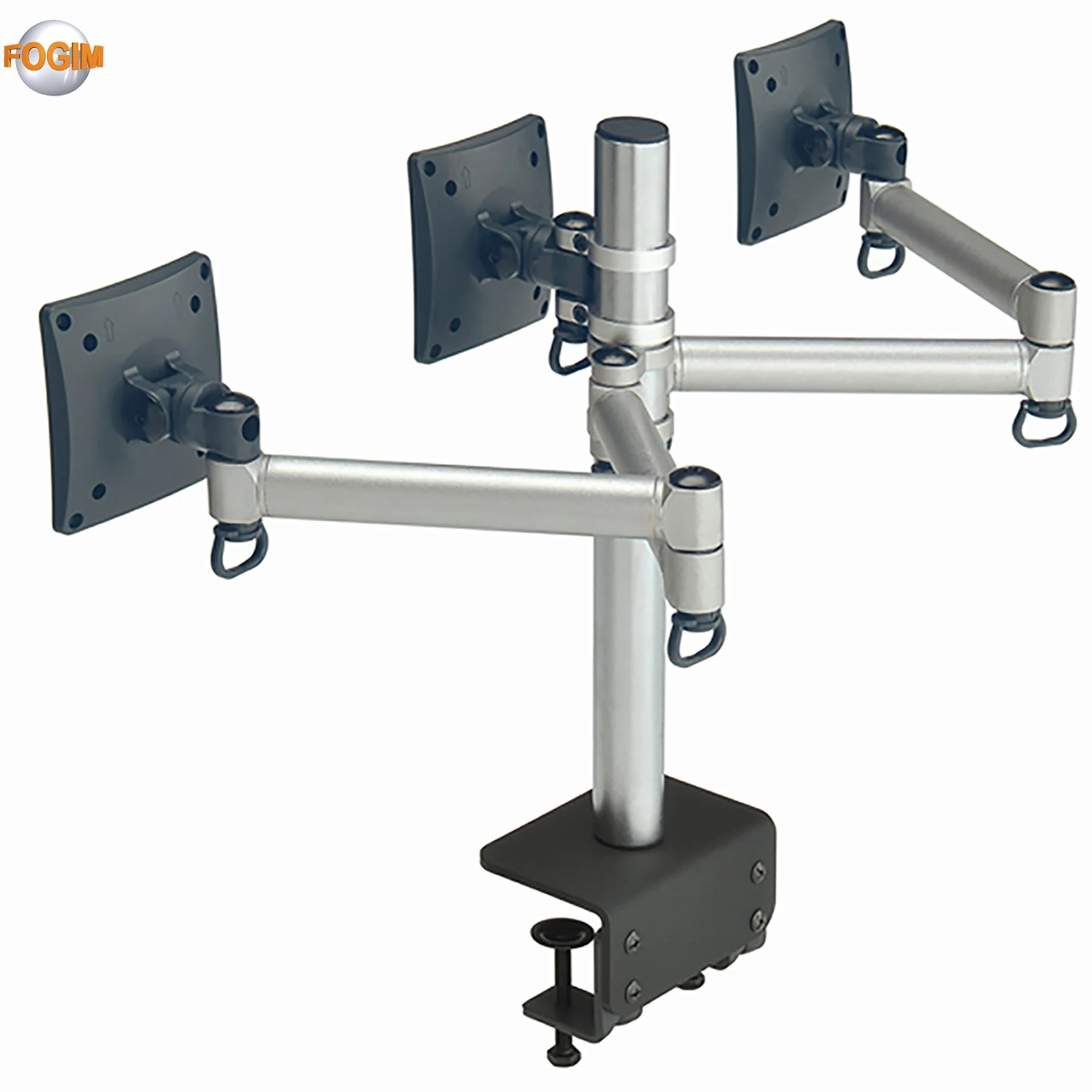 Stable Rigid structure arm adjust easily for triple monitor stands bracket