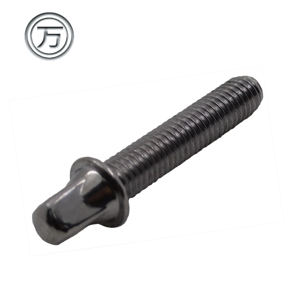 Custom square screw fastener with internal thread