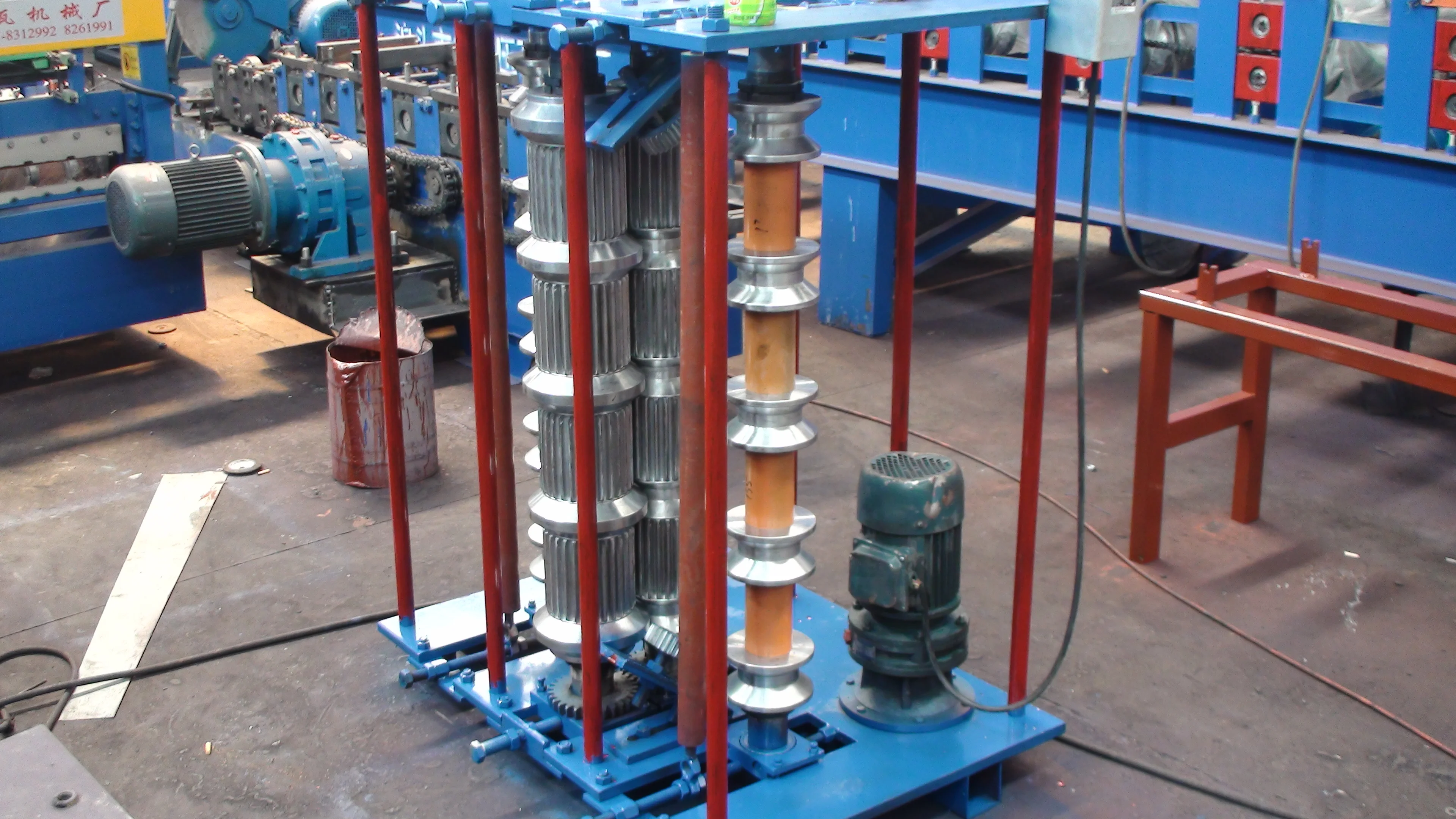 
KXD automatic hydraulic roof sheet crimping curved machine 