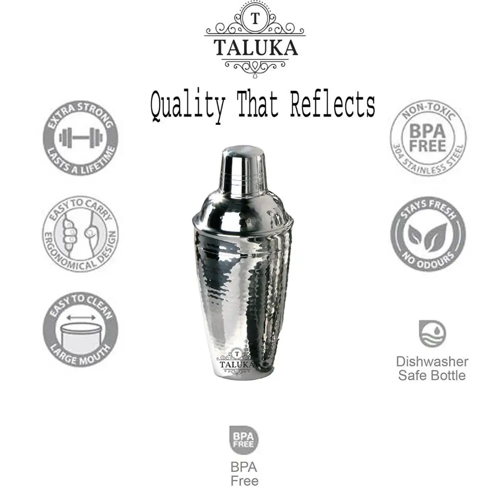 Indian Manufacturer Hammered Stainless Steel Cocktail Shaker