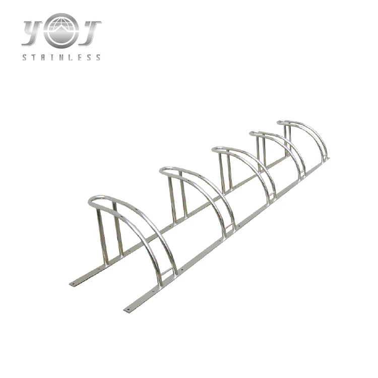custom design safe metal bicycle floor rack bike parking system