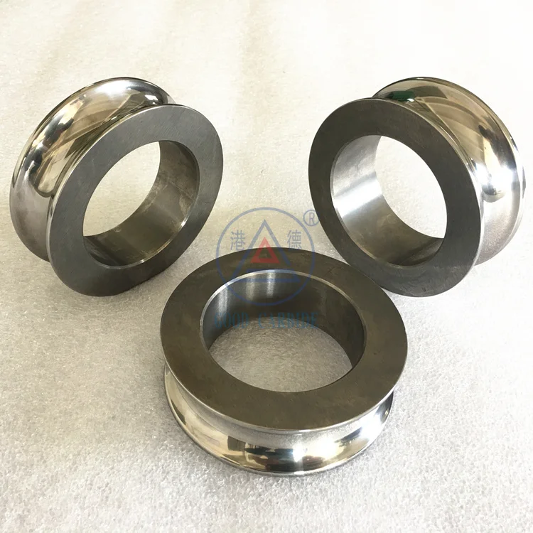 OEM&ODM antiwear tungsten carbide tube bending rolls hard metal rotary forging roller hard alloy wire guide roller