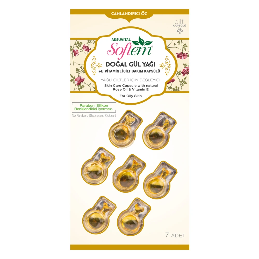 
Anti aging serum face Rose Oil Face Serum Capsule Vitamin E Skin Care Ampoule rose face serum Pigmentation Correctors 