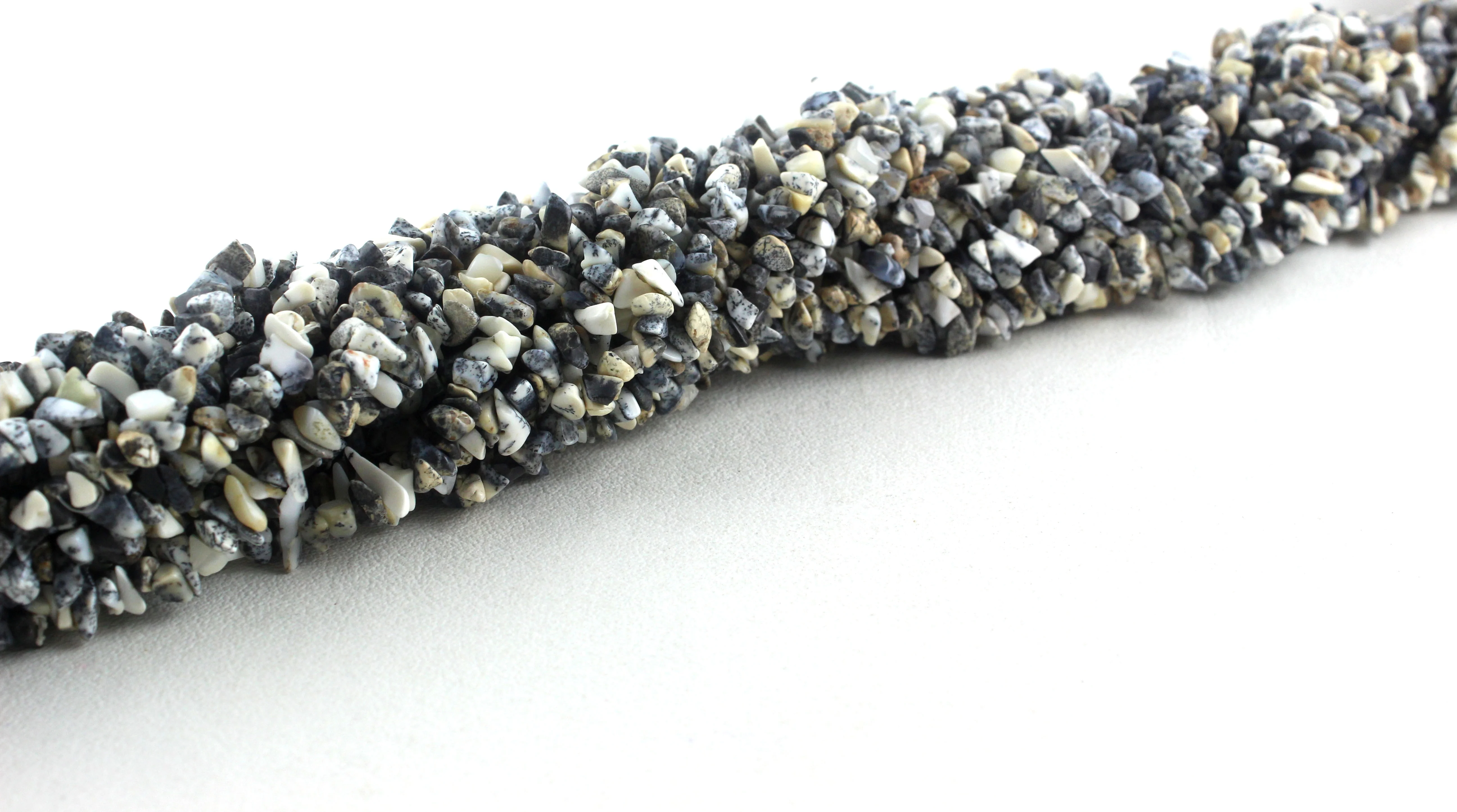 Natural Gemstone Dendritic Opal Smooth uncut Chip Stone Bead Making Jewelry Bracelet Necklace Earring Gift Wholesale