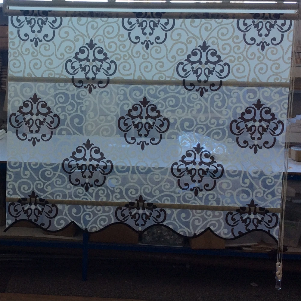 best quality dual damask patterned  roller blind