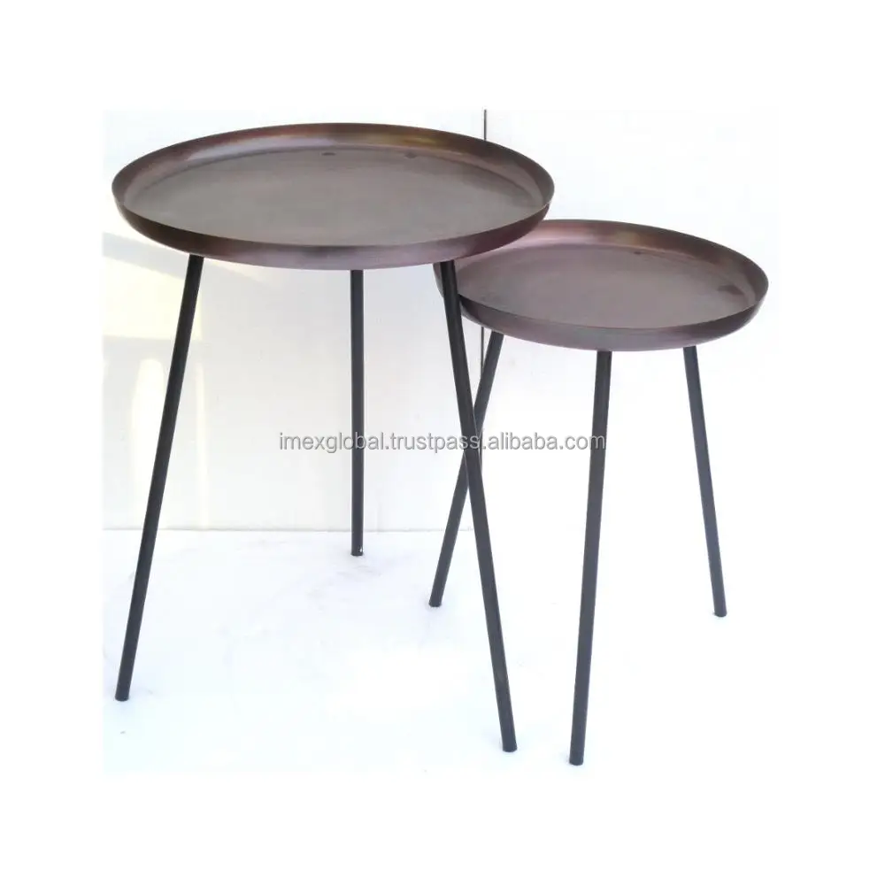 three legs black brown top jelva set of 2 coffee table high quality and best manufacturing in whole sale price top selling