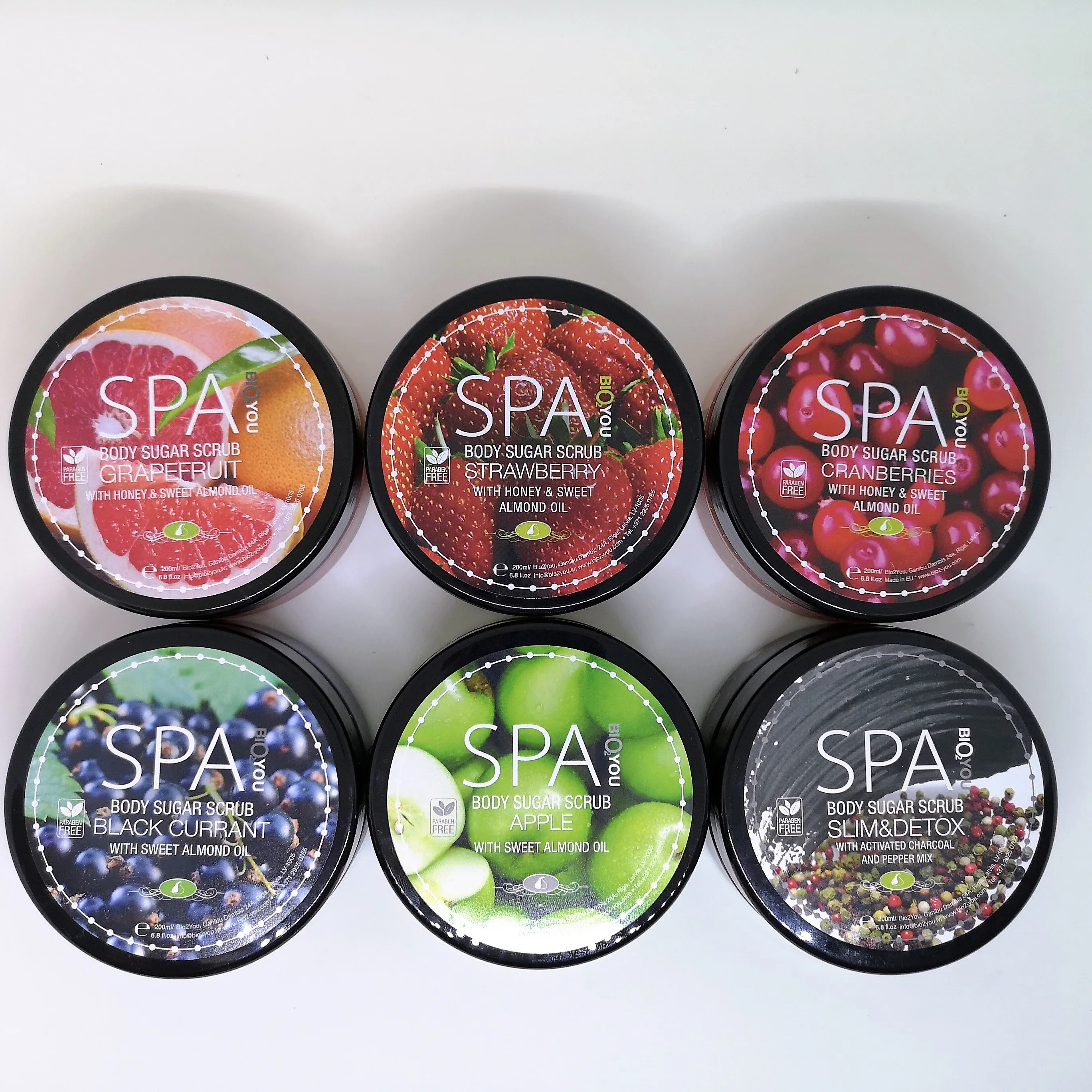 NATURAL MASSAGE BODY SCRUBS - 8 kinds