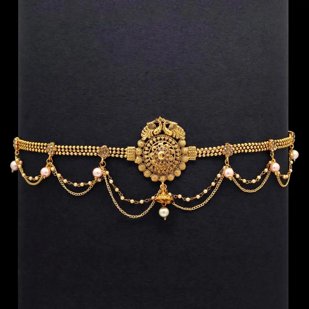 Ethnic Antique Gold Color GlassStone  Kamarbandh