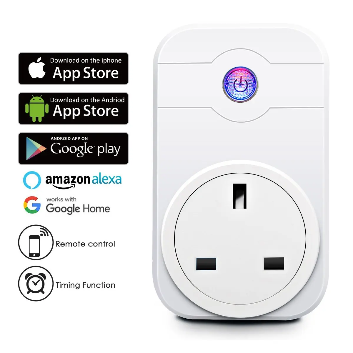 UE EE. UU. REINO UNIDO AU Alemania Francia Tipo de enchufe inteligente Socket fundido con puertos de carga USB Seguridad