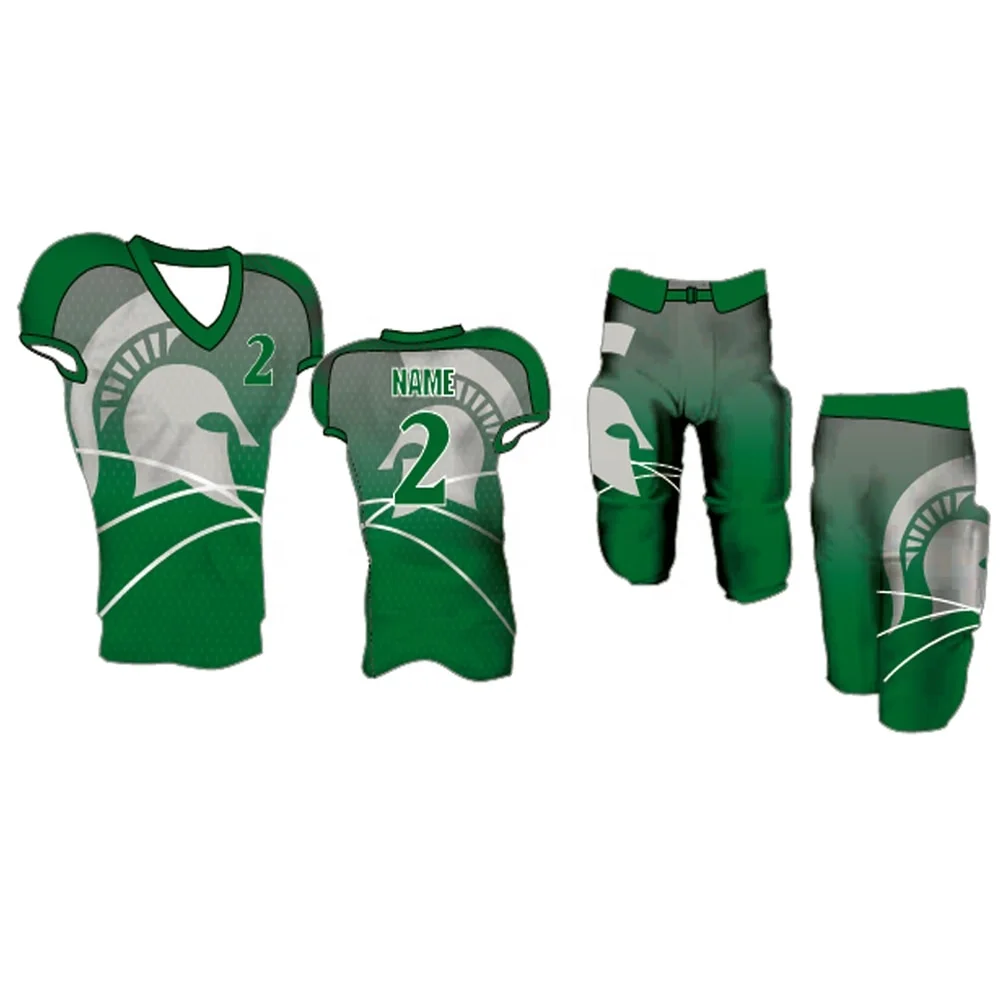
Top Quality 100% Polyester Heavymesh Custom Sublimated Short Sleeve American Football Jersey 