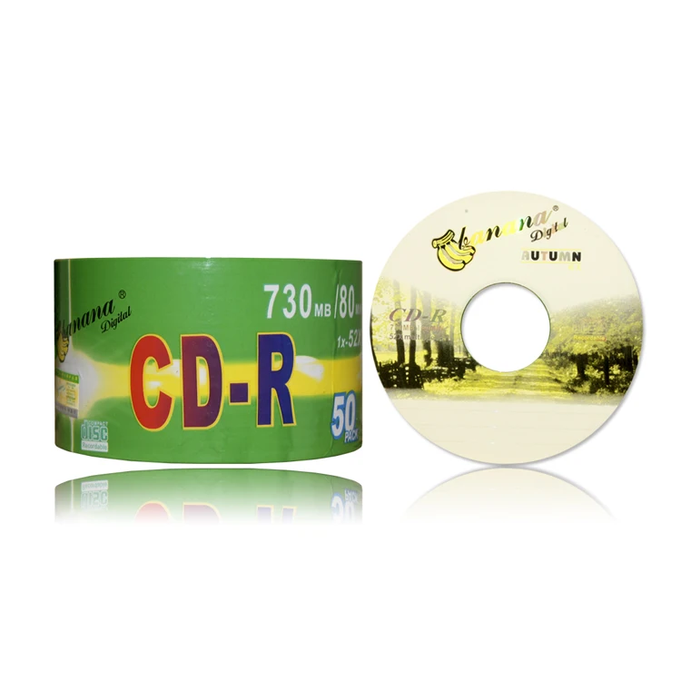 banana blank CD-R  700 MB 52X in bulk blank disc grade A