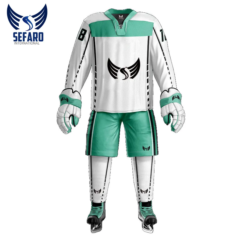 Uniforms Use Vintage 100% Polyester Funny Sublimation Embroidered Long Sleeve Custom Man Ice Hockey Jersey