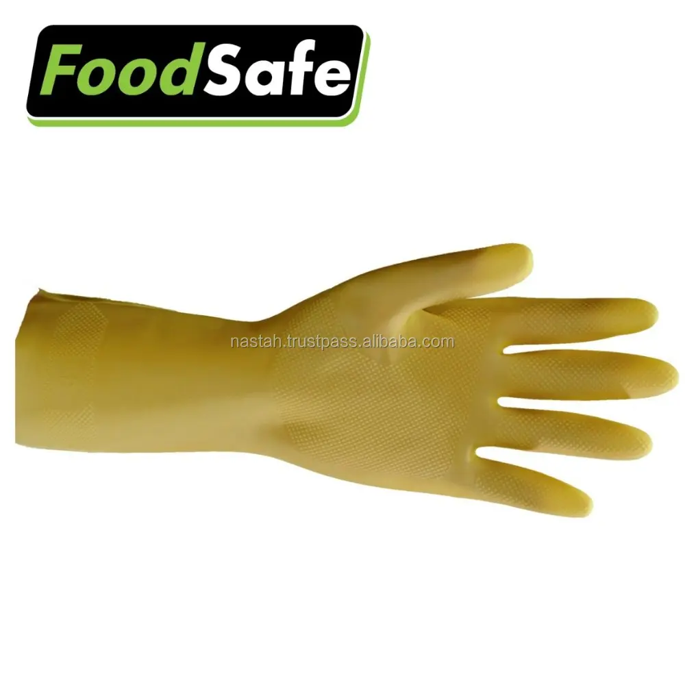 Латексные перчатки без подкладки с хлорированной кожей изготовлены в Малайзии