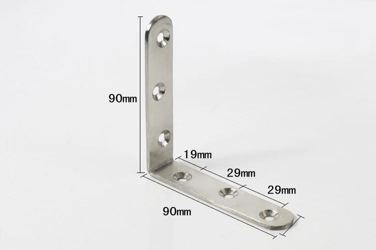 Building hardware angle reinforced frame steel bracket for wood metal corner triangle shelf bracket