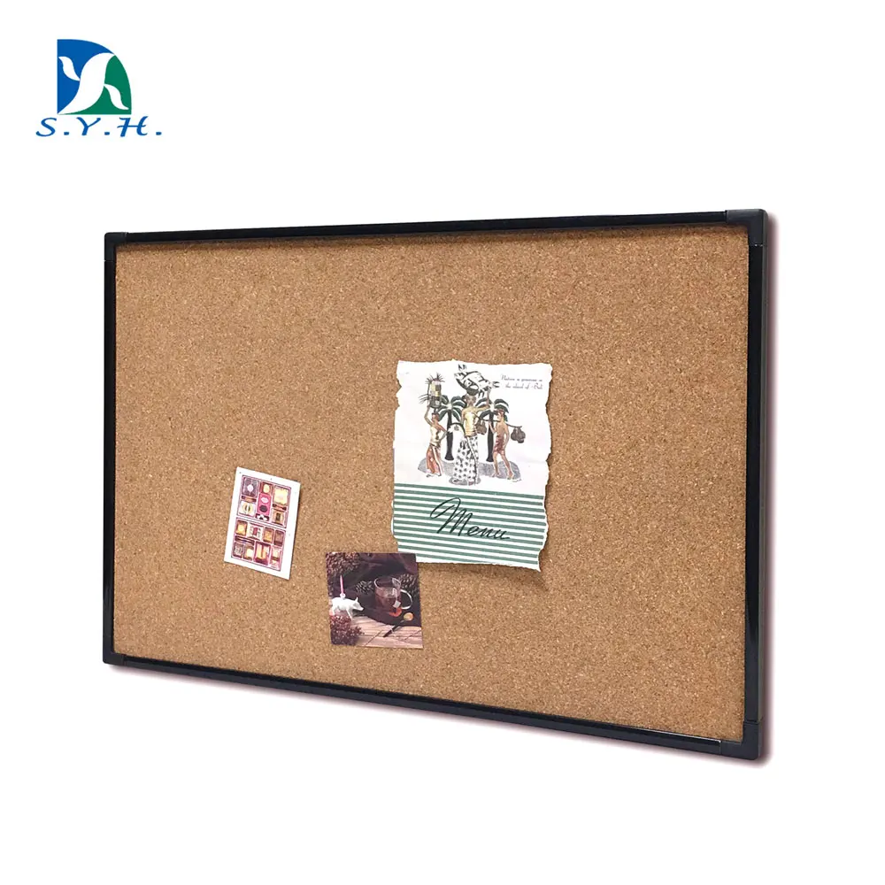 High quality Cork bulletin board with Aluminum frame & plastic corner
