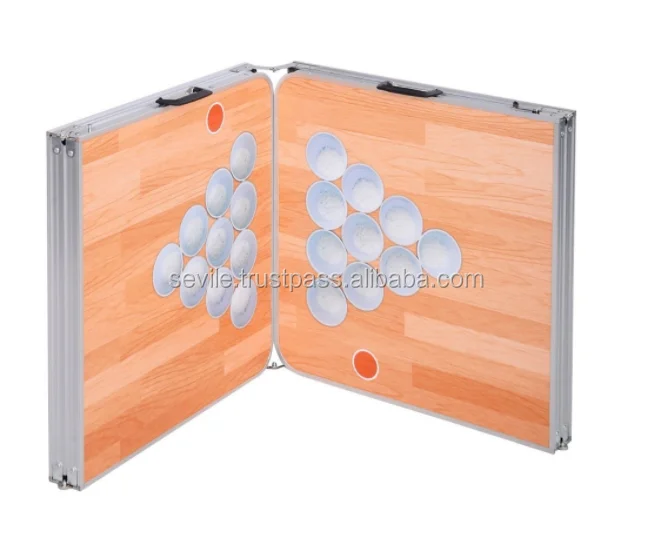 Best Selling Promotional Beer Pong Table, Colorful Customized Logo Beer Pong Table