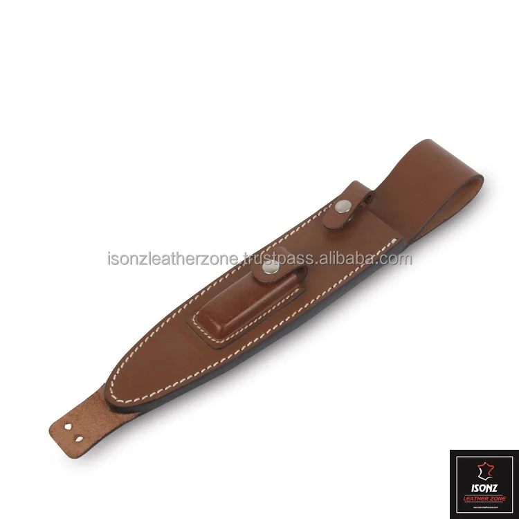 Unique Design Handforged Damascus Steel Skinner Knife Olive Wood Handle Deer Cutout Hunting Knife With Leather Sheath