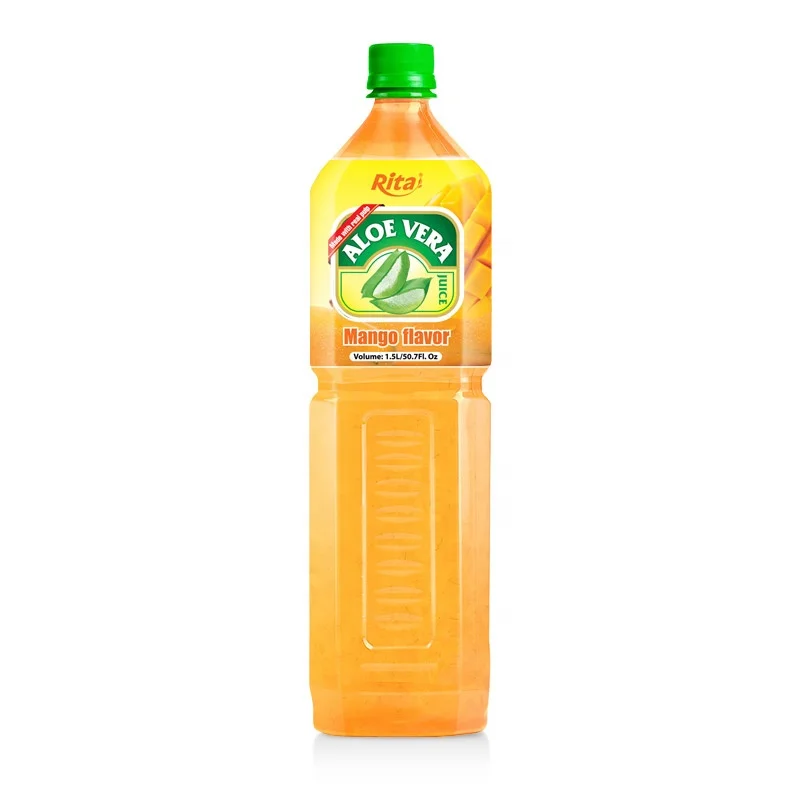 Vietnam Manufacturers 1500 ml Pet Bottle Mango Flavor Aloe Vera Drink