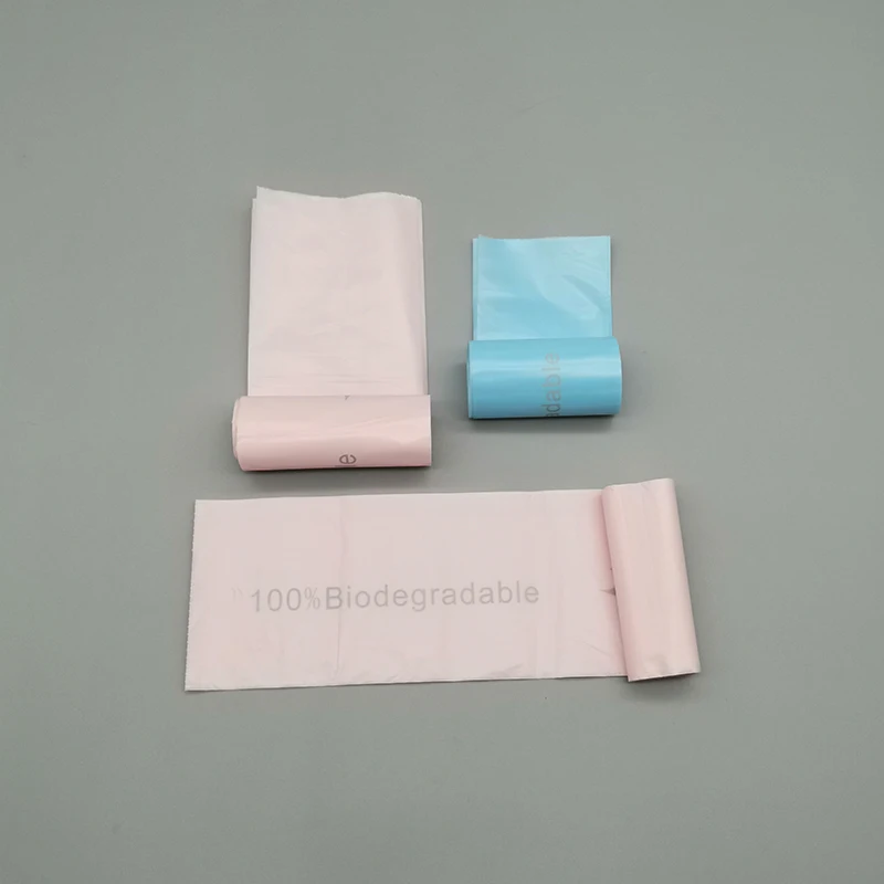 Wholesale compostable PLA bag 100% bio degradable Eco plastic disposable bags custom grocery shopping bags