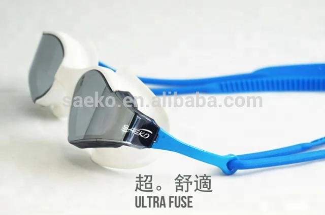SAEKO gafas de natacion ISO 18527-3:2020 CE Mirror Triathlon Adult Swim Goggles silicone