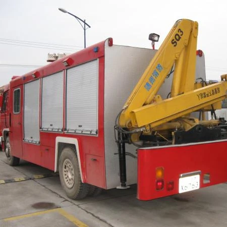 Double Cabin Rescue Emergency Truck with Crane