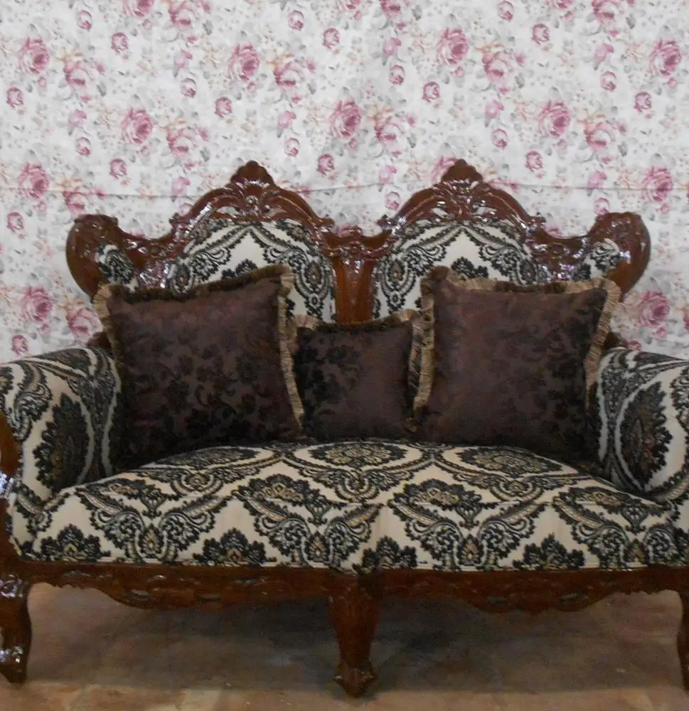 Classic Teak Wood Furniture - Living room set of indonesia furniture teak sofa set