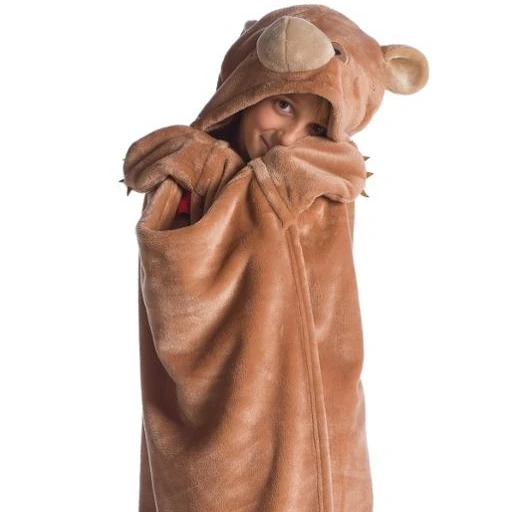 
KANGURU BEAR FLEECE BLANKET FOR KIDS 