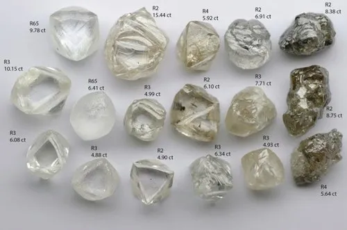 Rough diamonds/gem stones