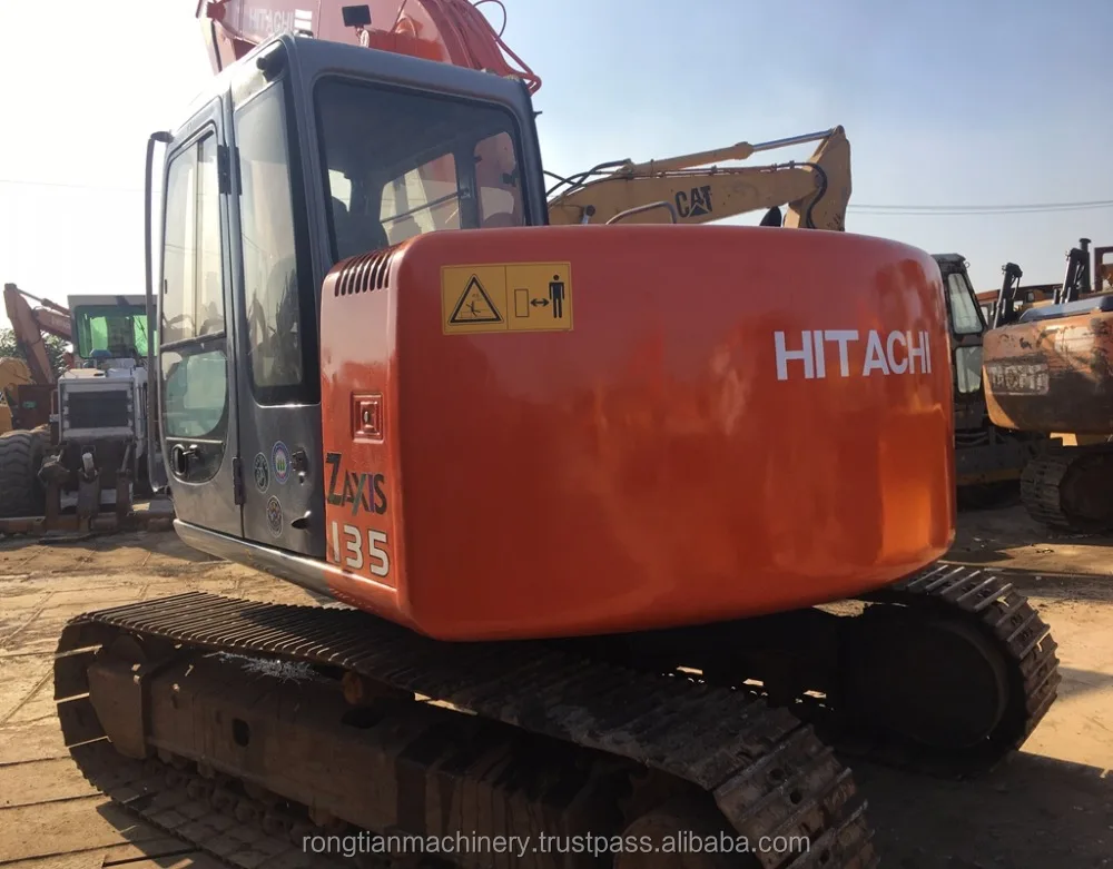 Fuel-efficient hitachi machine ZX135 excavator for sale, used hitachi excavator at low working hours