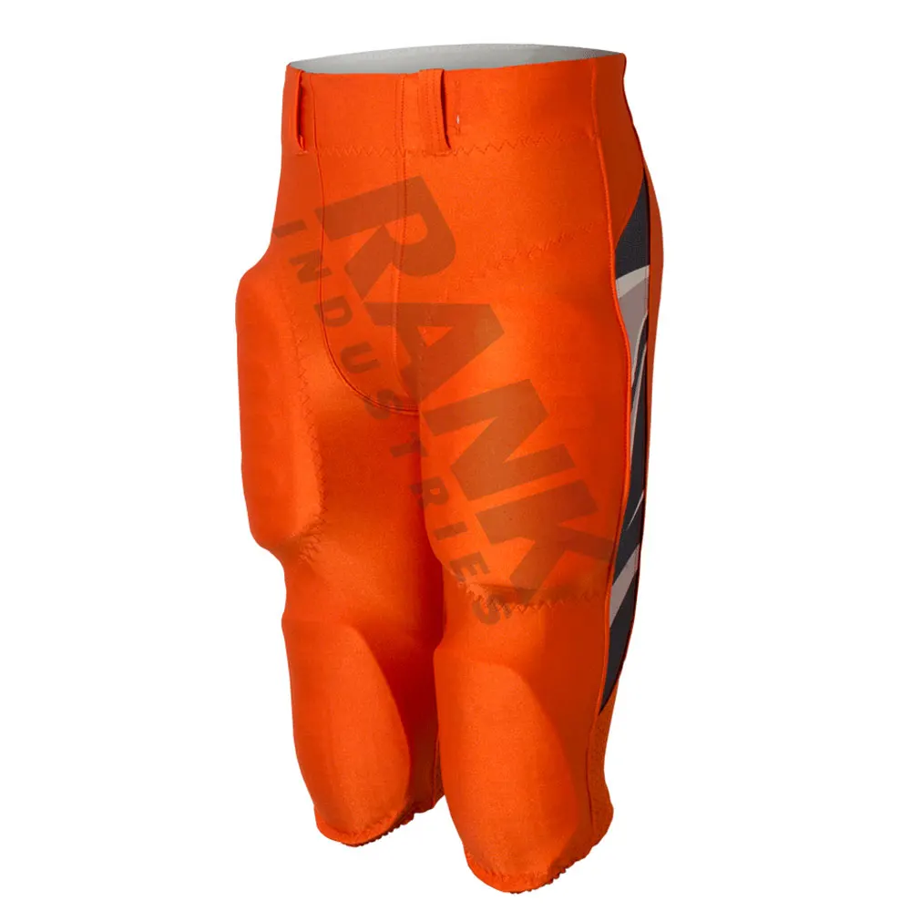 Оптовая продажа, 100% полиэфирные сублимационные американские интегрированные футбольные брюки для продажи