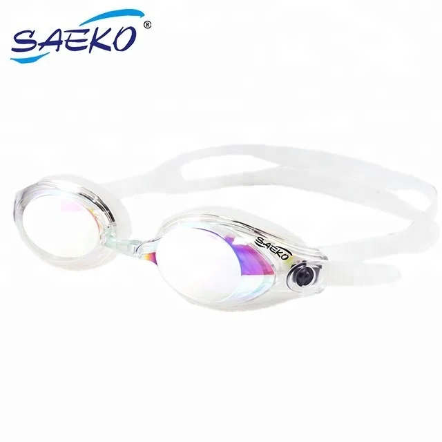 SAEKO Wide Vision Mirror Lenses UV protection Silicone Swimming Goggles Adult
