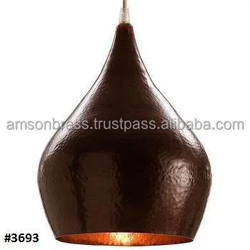 Christmas Decoration Maroon Color Shade Pendant Lamp for Restaurant Antique Brass Farmhouse Style Living Dining