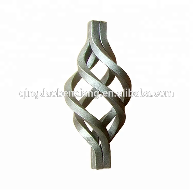 Twisted Iron Decoration Accessories Wrought Iron Baskets Welded in fence