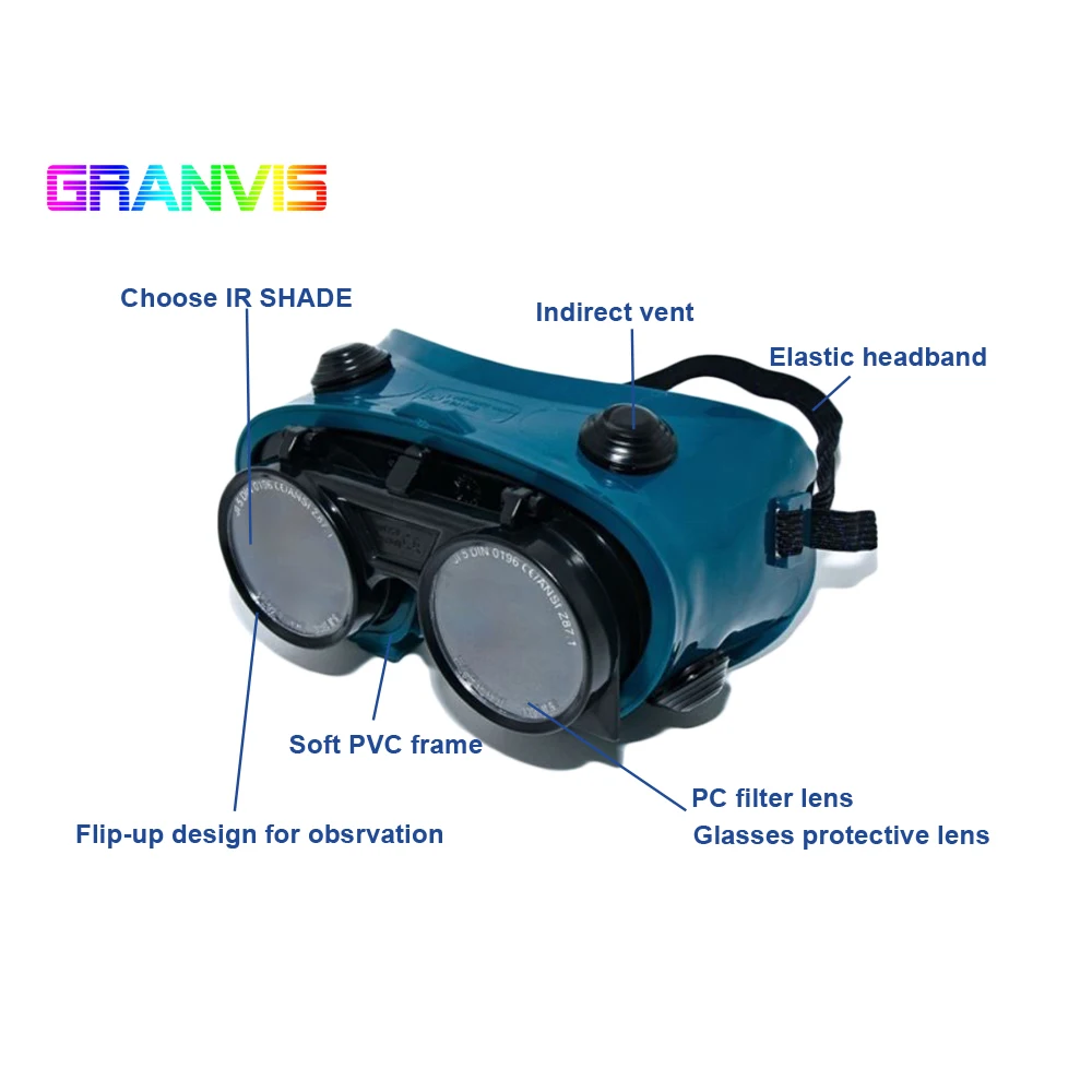 
Custom ansi z87.1 protective welding safety goggle 