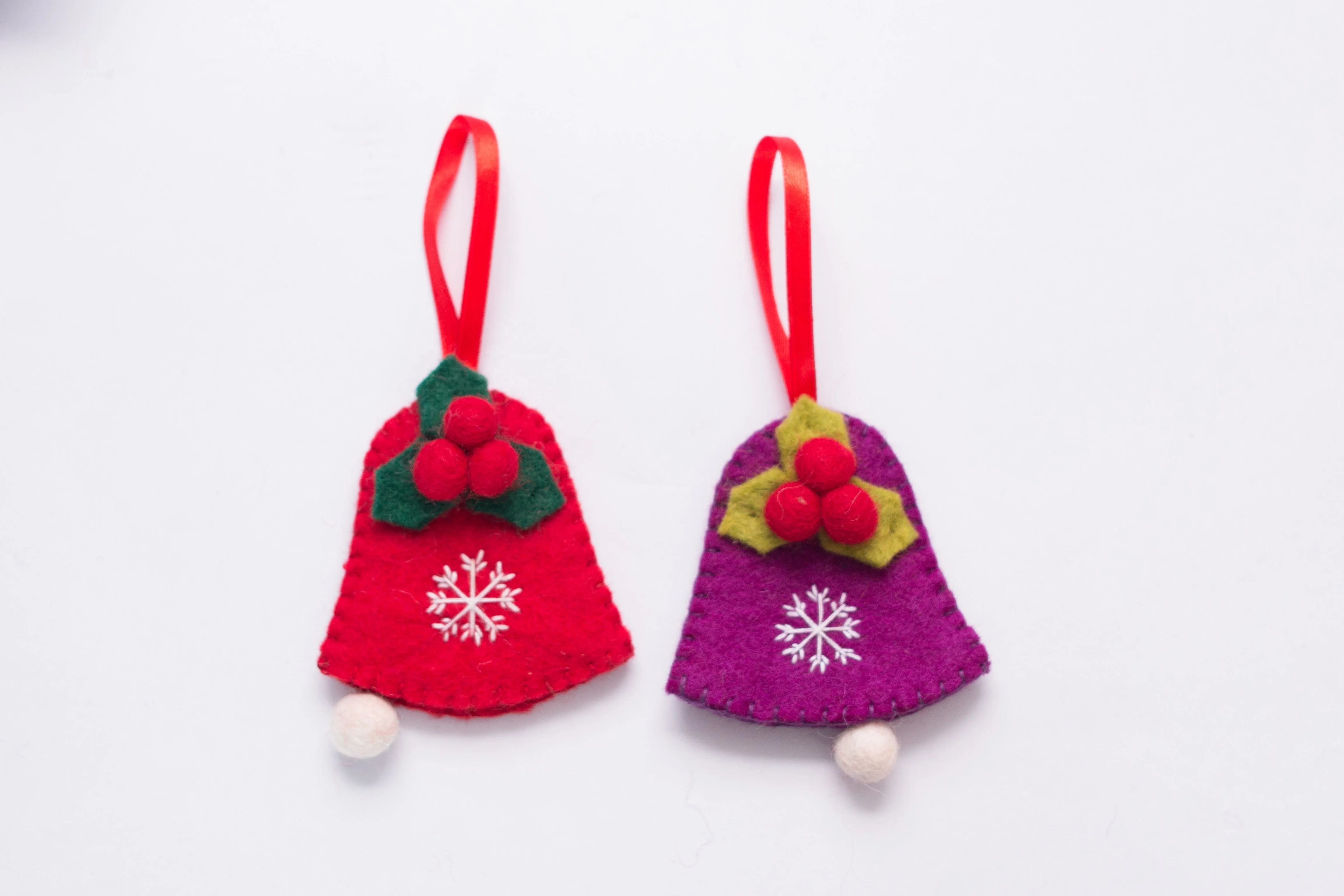 Decoration felt tree hanging/ Wool felt Christmas tree decoration  hand made x-mas decoration felt