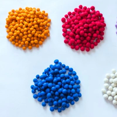 2 см Разноцветные войлочные цветные шарики для изготовления ковриков и много других оптом экологически чистый шерстяной войлок ручной работы