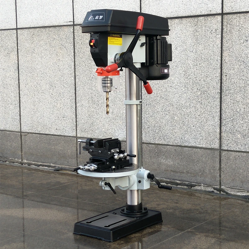 16mm Central table drill machinery bench drill press  with 4 inch cross bench pliers