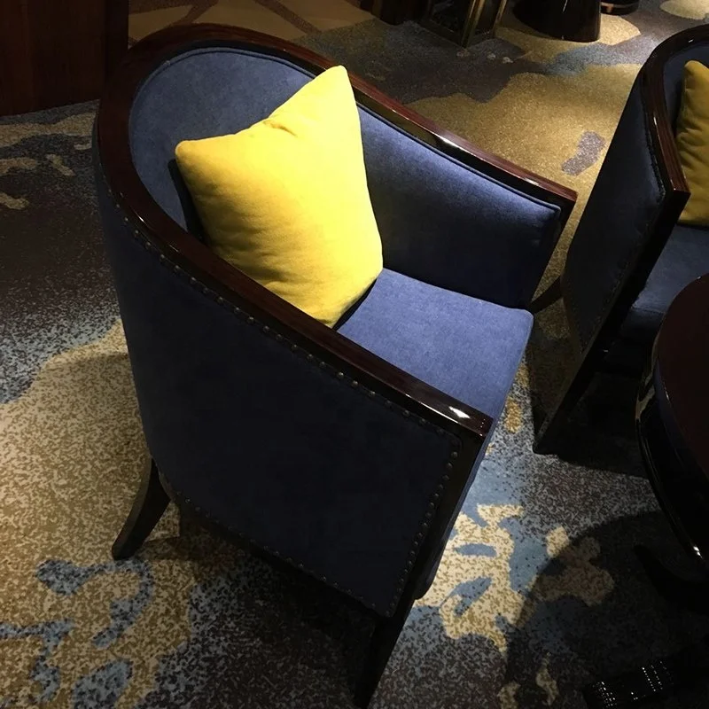Modern new design 2019 wood hotel lobby chair / hotel lounge furniture