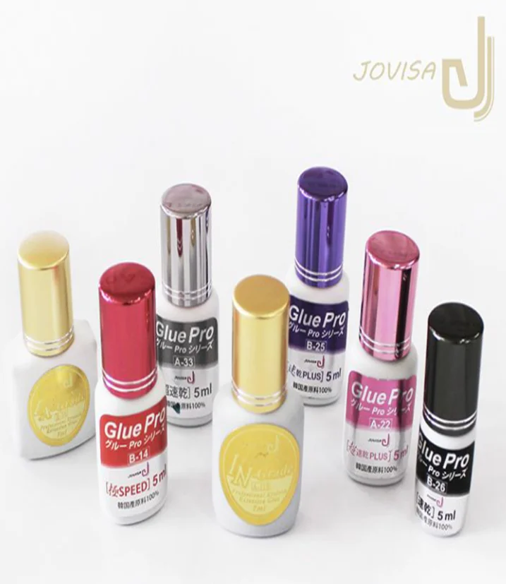 Jovisa Private label Fast drying low fume seconds strong bonding adhesive for eyelash extension professional