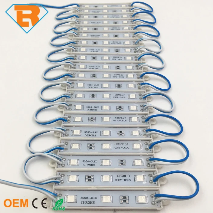 IP65 Waterproof DC12V SMD 5050 5054 4040 5730 2835 Plastic LED Module for Advertising Signage Backlight Box
