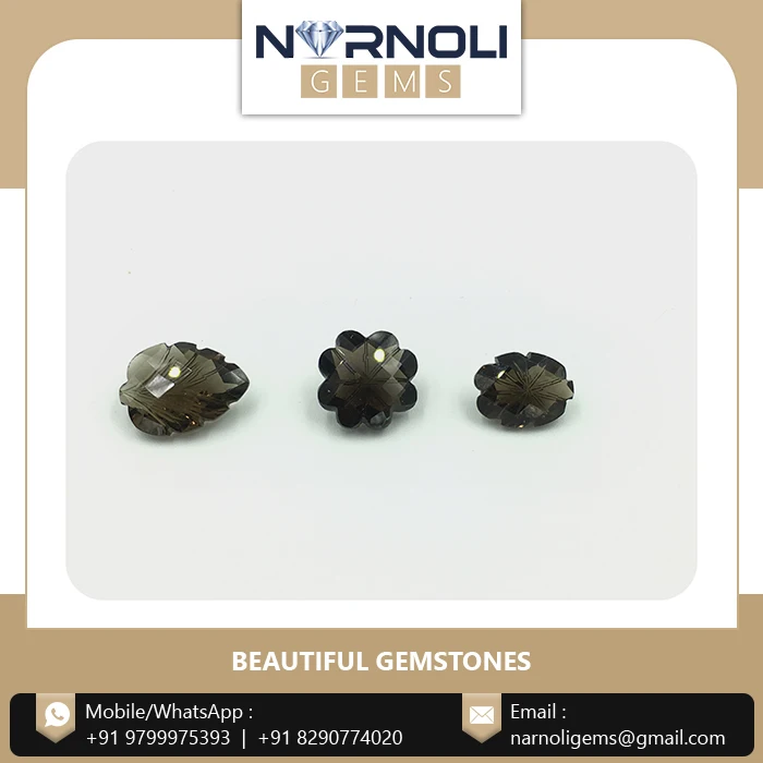 Indian Supplier of Top Quality Low Price Natural Gemstone Smoky Quartz Semiprecious Gemstone