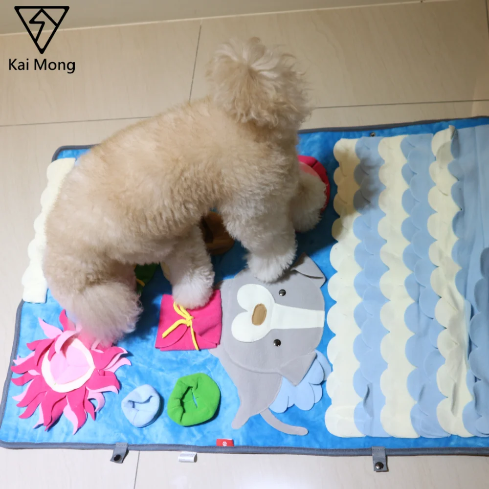 Dog Snuffle Mat Funny Game Feeding Training Natural Foraging Skills Food Search Nose Work Dog Pattern