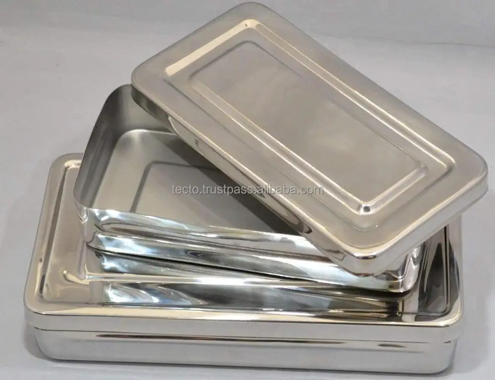 Dissecting Box Stainless Steel Medical Surgical Instruments Tray Polish Finish For Use of Hospital Instruments