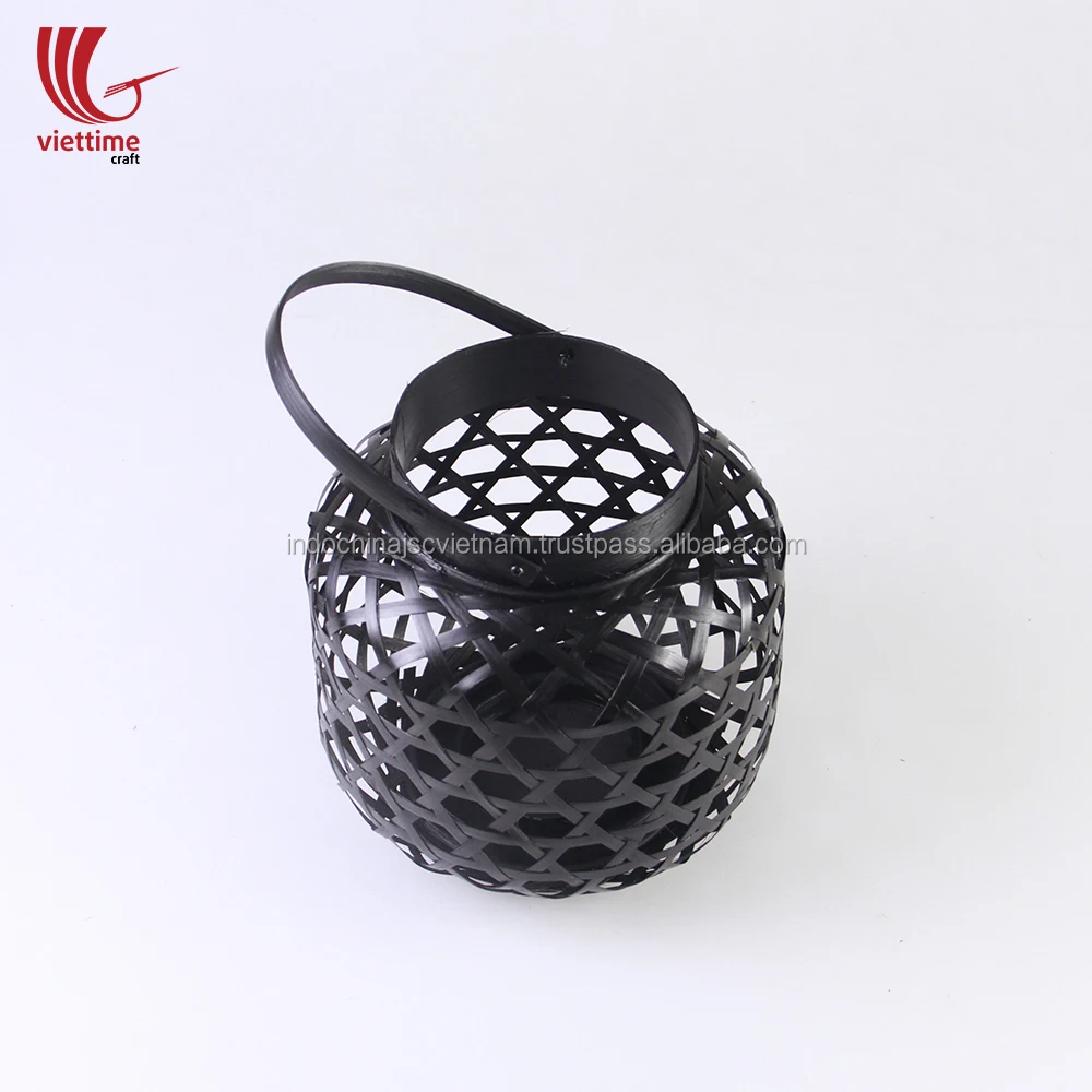 
Home decor lantern, weaving bamboo candle lantern wholesale 