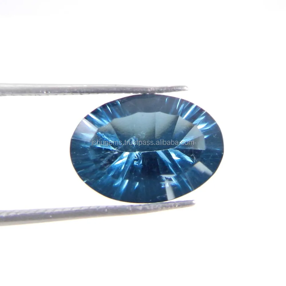 Natural Blue Tourmaline 14x10mm Round Cut 5.40Cts Loose Gemstone Jewelry