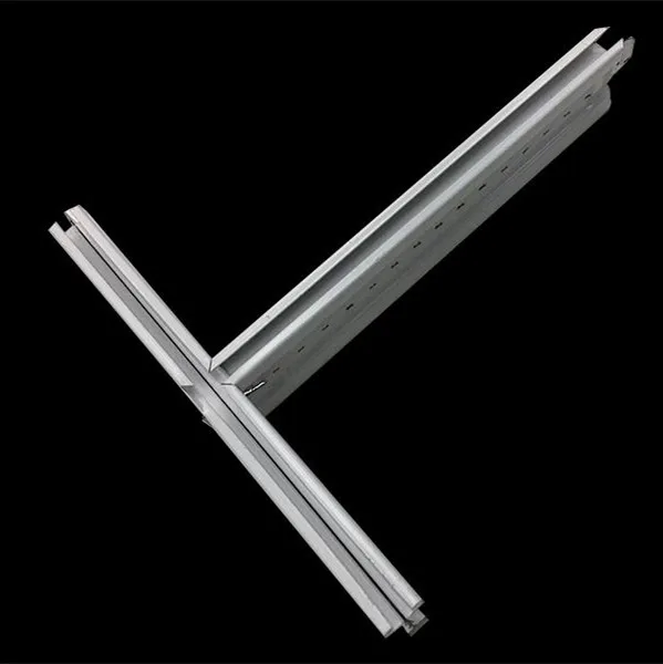 Main Tee And Cross Tee Suspended CeilingT Grid Components T Bar Ceiling Grid